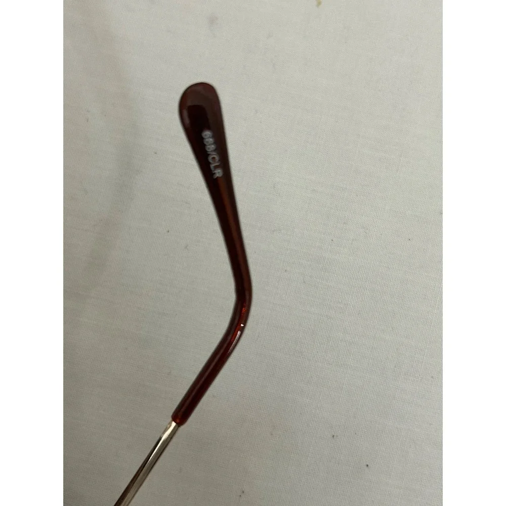 Menton‎ Ezil Gold Rim Round Clear Non Prescribe Glasses
